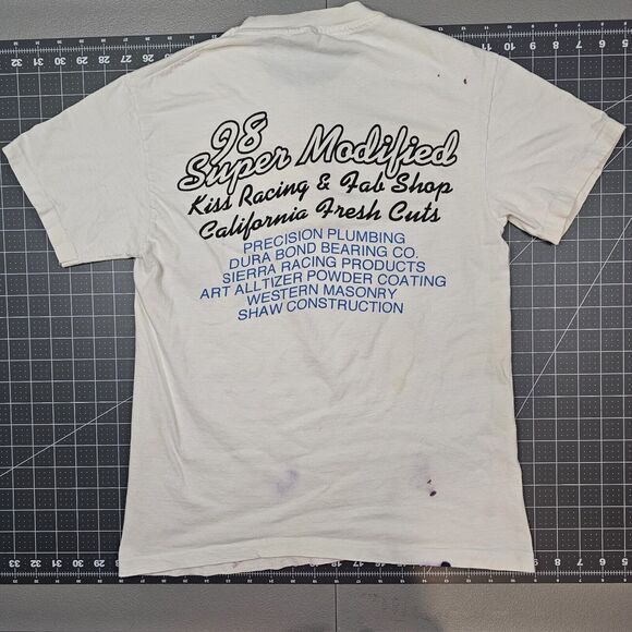 Vintage Bobby Bigiogni Tshirt Small Car Racing 90s Singlestitch Formula Indy - Picture 5 of 13